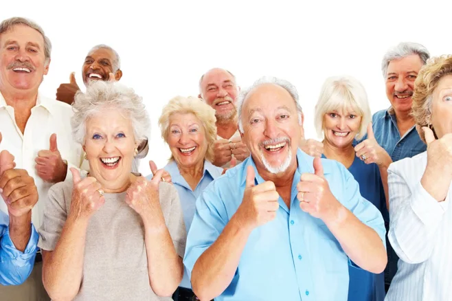nine elders giving two thumbs up nine elders giving two thumbs up